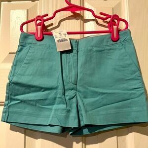 CREWCUTS By J Crew Girls Everyday teal Shorts Size 8 adjustable waist, NWT